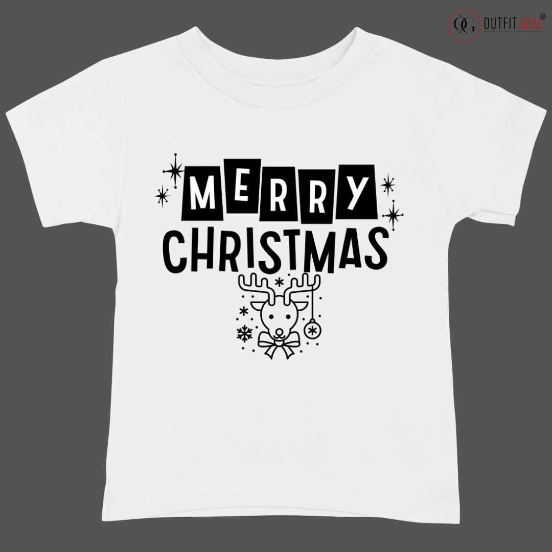 Christmas T-Shirt - Reindeer Christmas Cheer 🦌 | Enhance Your Style, Enhance Your Christmas🎄| Spread Holiday Cheer with Our Reindeer Christmas T-Shirt🎁