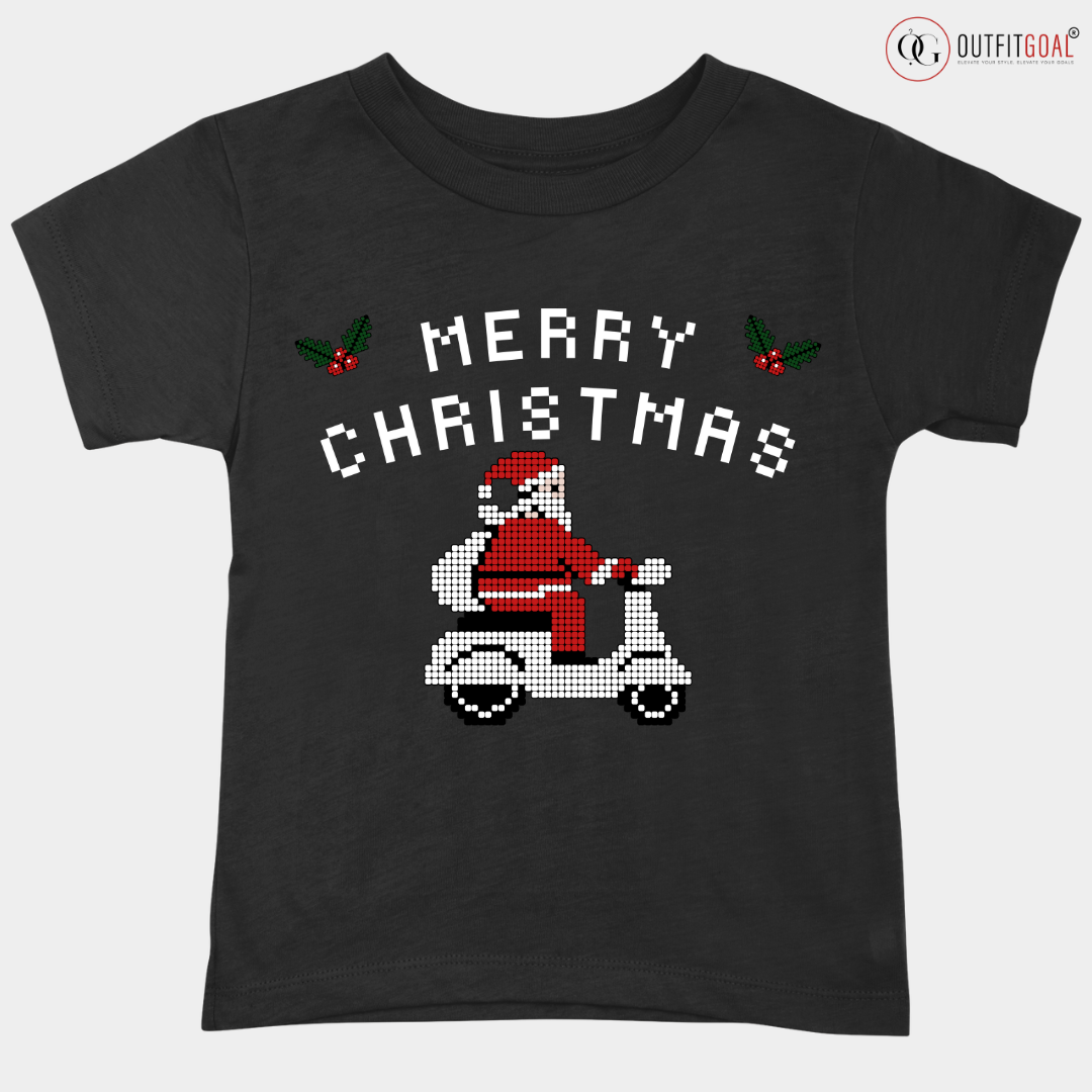 Christmas T-Shirt - Santa's Scooter Squad 🛵🎅 | Enhance Your Style, Enhance Your Christmas🎄| Get Ready for a Whimsical Christmas with Our Santa's Scooter Squad T-Shirt 🛵