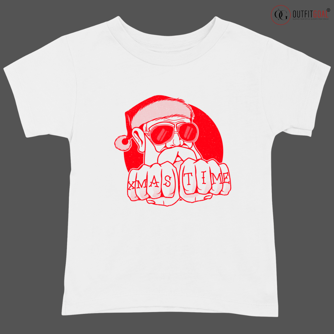 Christmas T-Shirt - Santa's Techy Christmas 🎅 | Enhance Your Style, Enhance Your Christmas🎄| Get Ready for a Tech-Savvy Christmas with Our Santa's Techy Christmas T-Shirt🎁