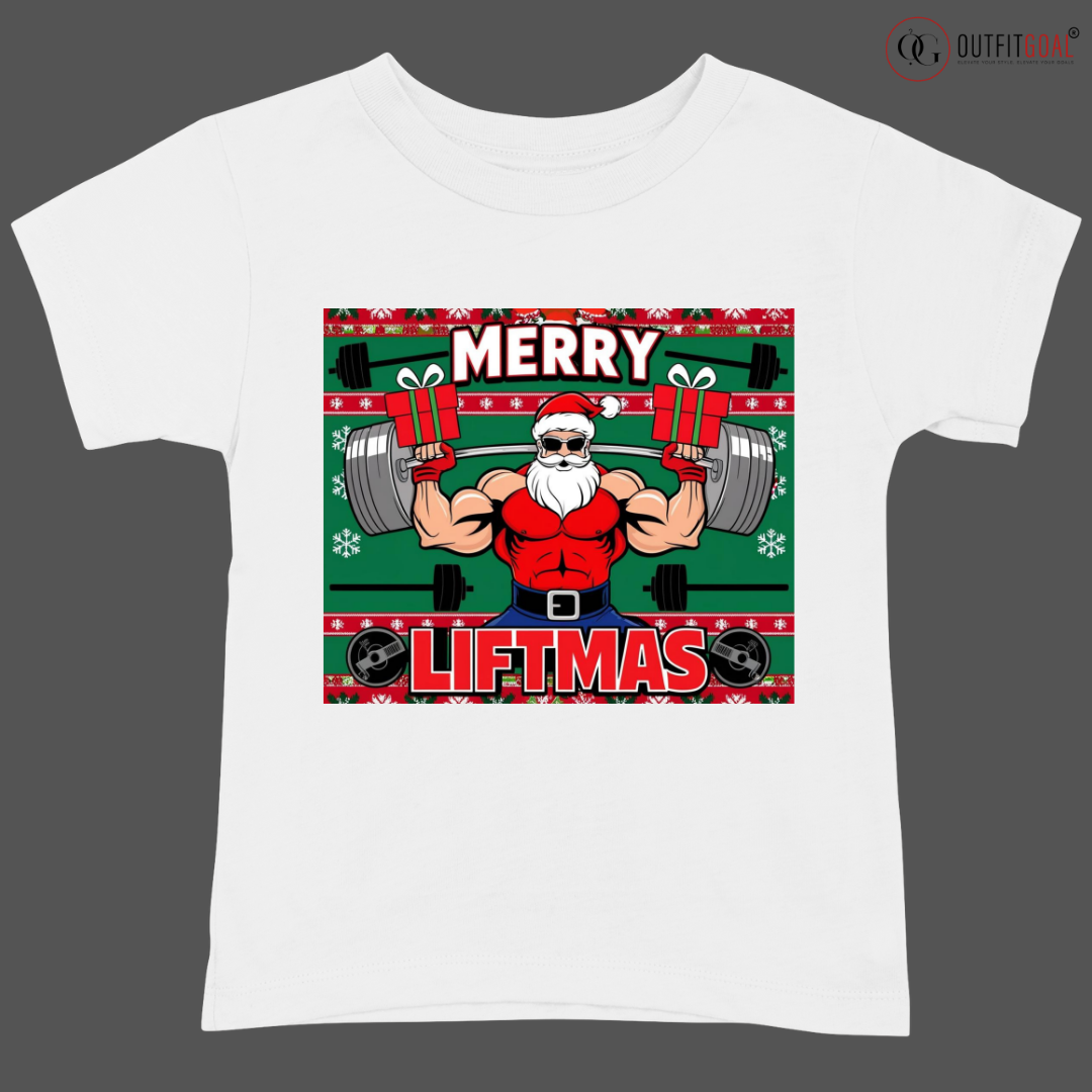 Christmas T-Shirt - Santa's Liftmas Tee🏋️‍♂️ | Enhance Your Style, Enhance Your Christmas🎄| Festive Liftmas Christmas🎁