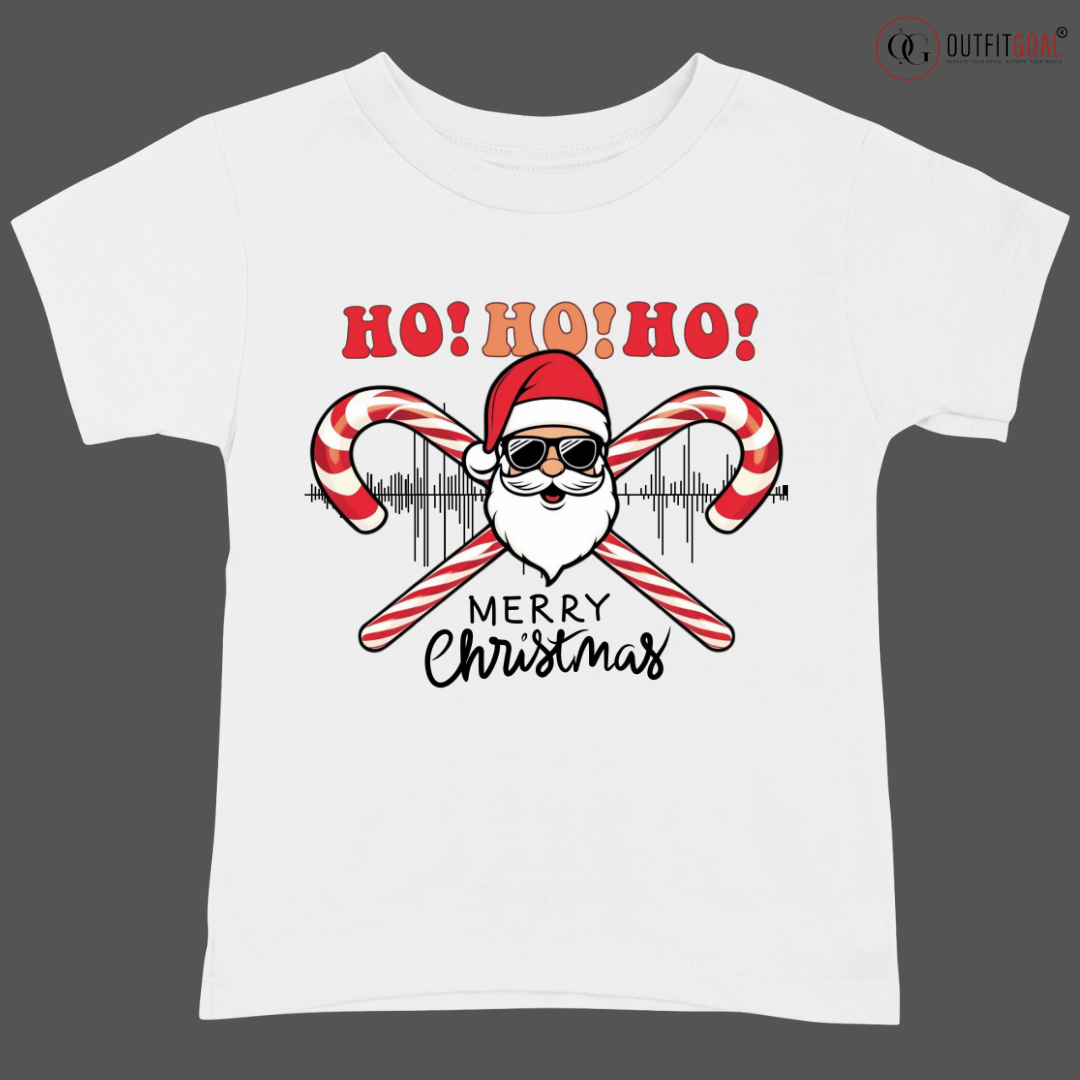 Christmas T-Shirt - Ho Ho Ho Merry Christmas🎅 | Enhance Your Style, Enhance Your Christmas🎄| Ho Ho Ho Merry Christmas🎁