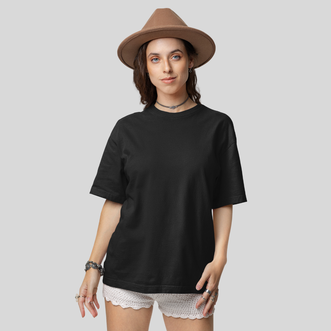 Women Oversized Classic T-Shirt Black