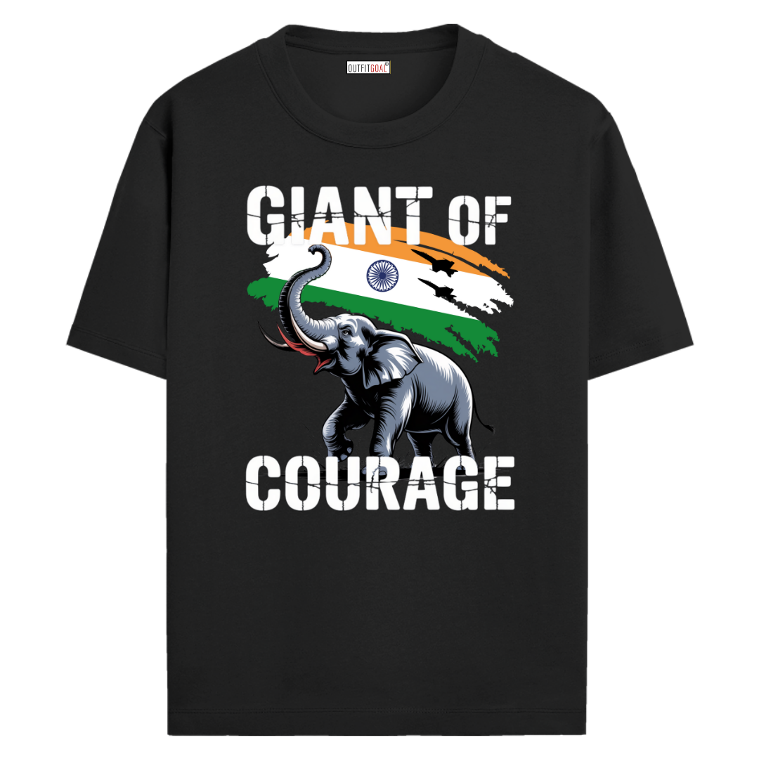 OUTFITGOAL OPERATION SINDOOR “GIANT OF COURAGE” Inspired Graphic T-Shirt | 100% Super Combed Cotton | 180 GSM Durable Everyday Unisex Tee