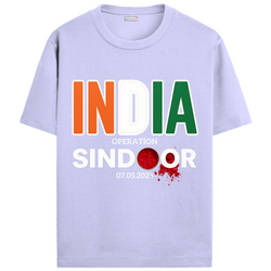 OUTFITGOAL India – OPERATION SINDOOR” Graphic Tribute T-Shirt | 100% Super Combed Cotton | 180 GSM | Bio-Washed for Long-Lasting Comfort and Softness