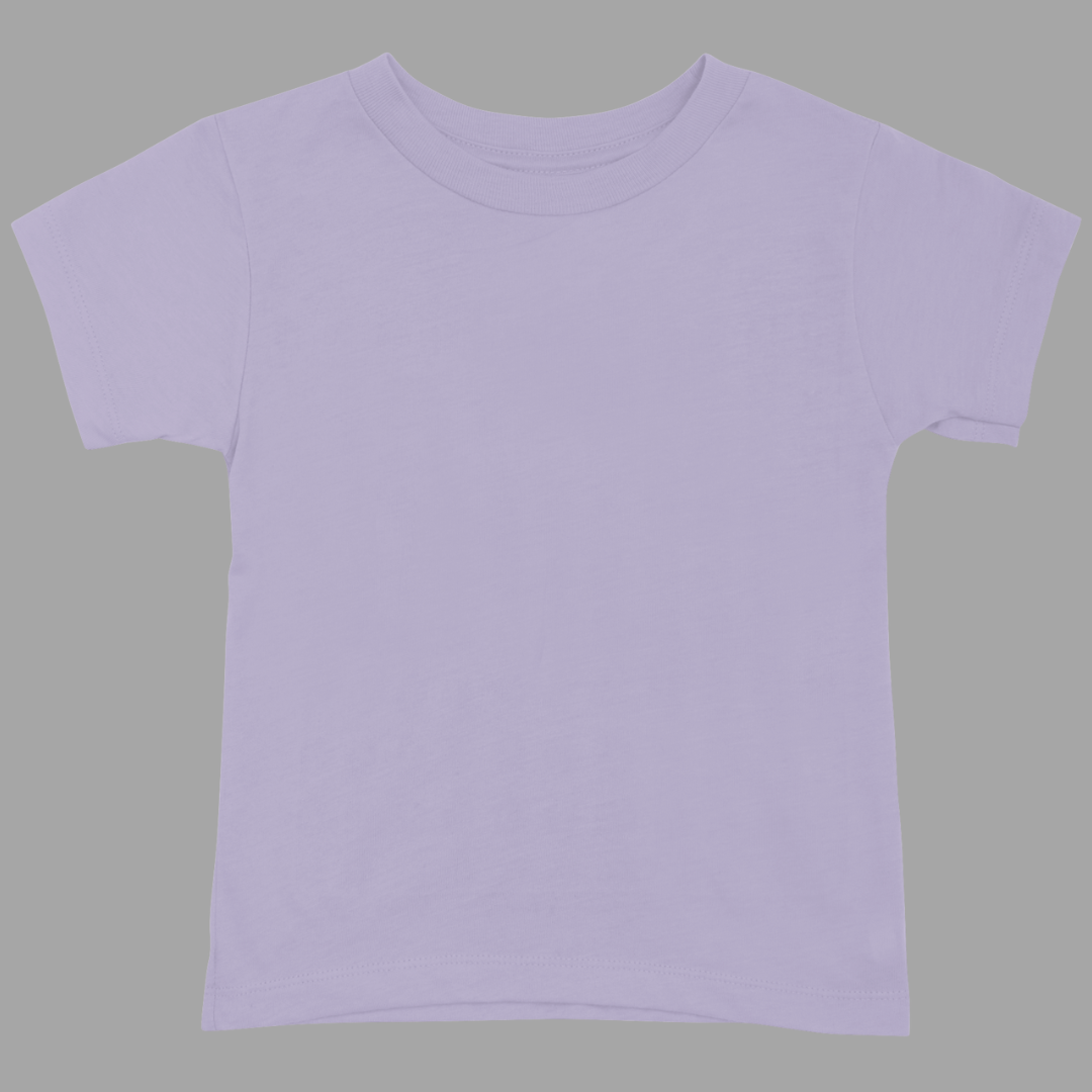 Kids Round Neck Half Sleeve Classic T-Shirt Lavender