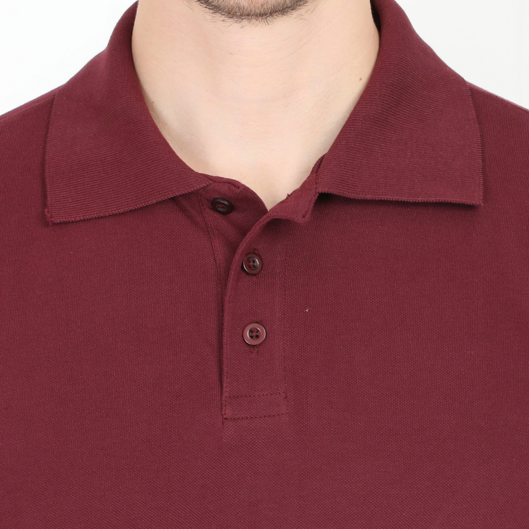 Men Polo Half Sleeve Maroon