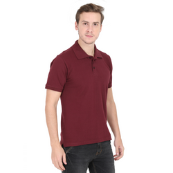 Men Polo Half Sleeve Maroon