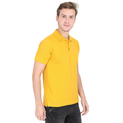 Men Polo Half Sleeve Mustard Yellow