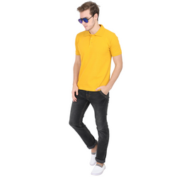 Men Polo Half Sleeve Mustard Yellow