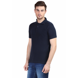 Men Polo Half Sleeve Navy Blue