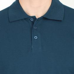 Men Polo Half Sleeve Petrol Blue