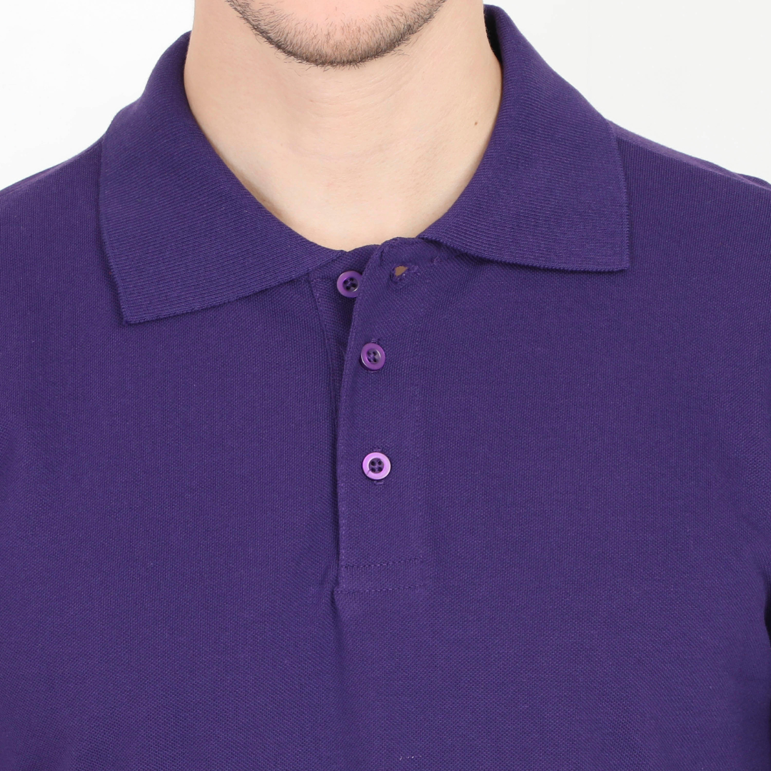 Men Polo Half Sleeve Purple