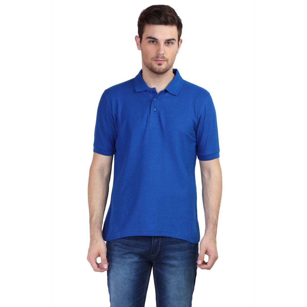 Men Polo Half Sleeve Royal Blue