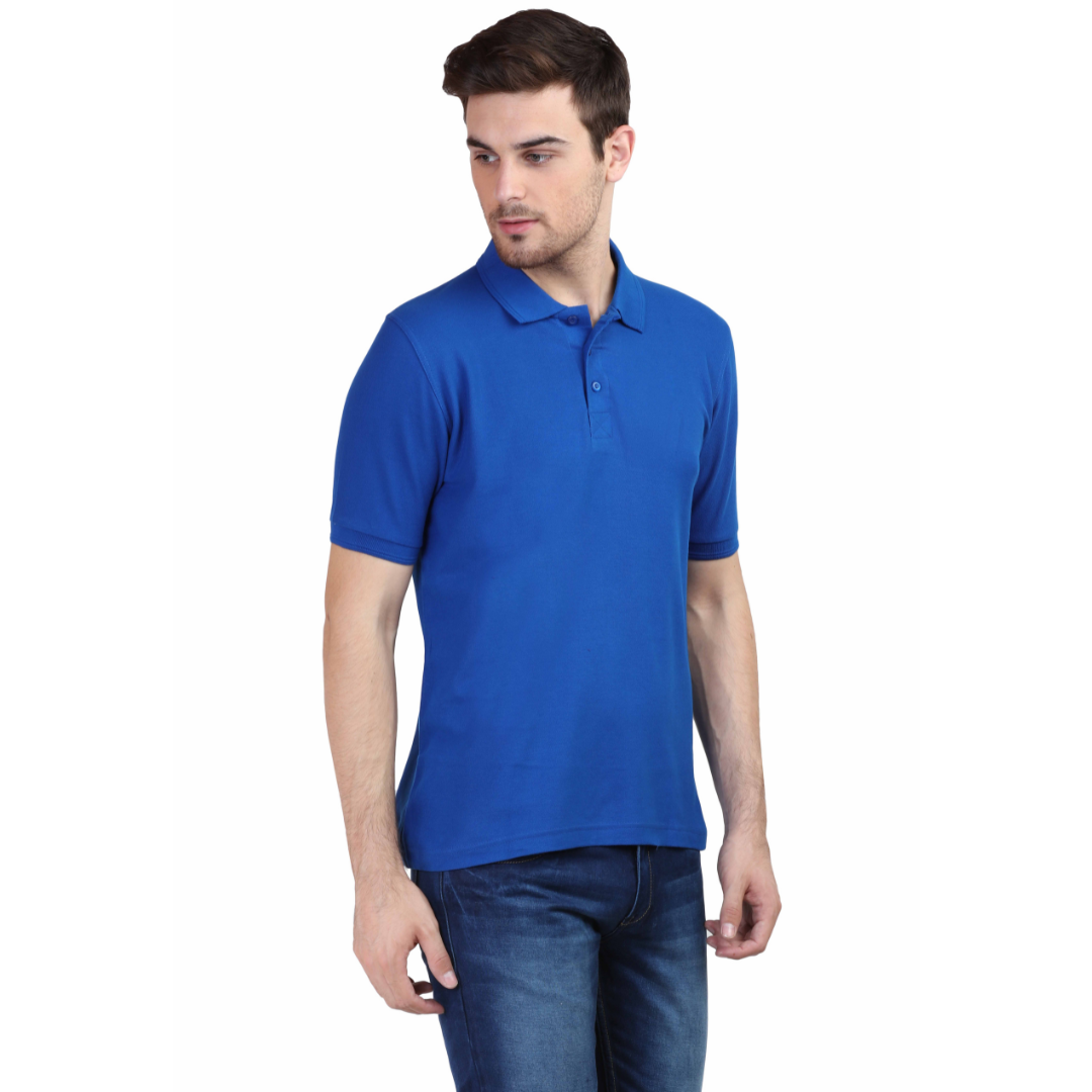 Men Polo Half Sleeve Royal Blue