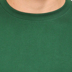 Men Round Neck Half Sleeve Classic Bottle Green