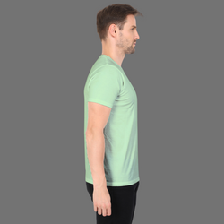 Men Round Neck Half Sleeve Classic Jade