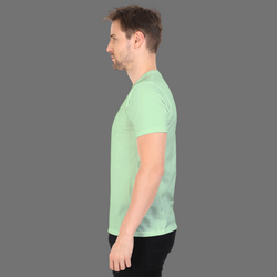 Men Round Neck Half Sleeve Classic Jade