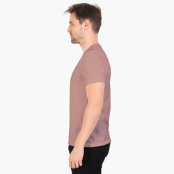 Men Round Neck Half Sleeve Classic Mushroom