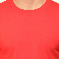 Men Round Neck Half Sleeve Classic Red