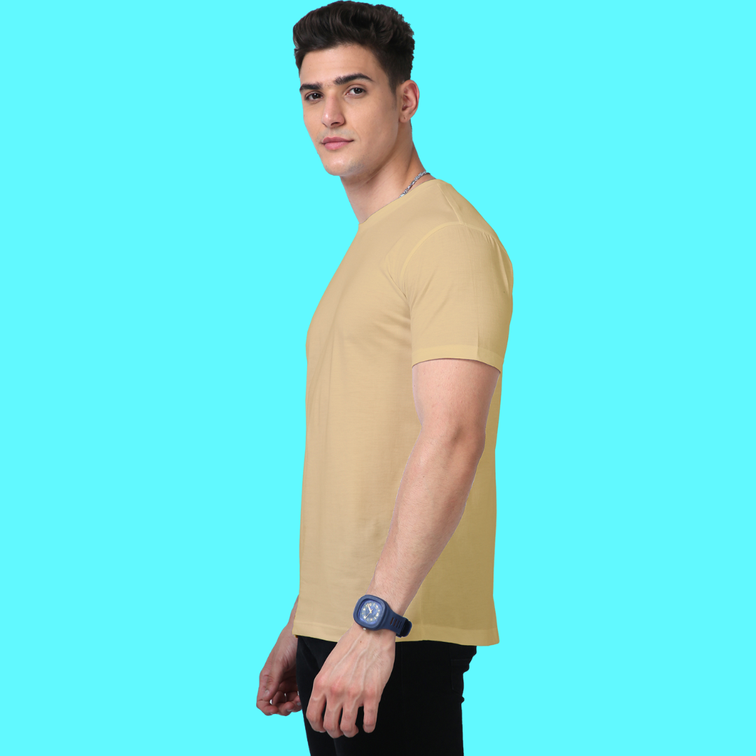 Men Supima T-Shirts Beige