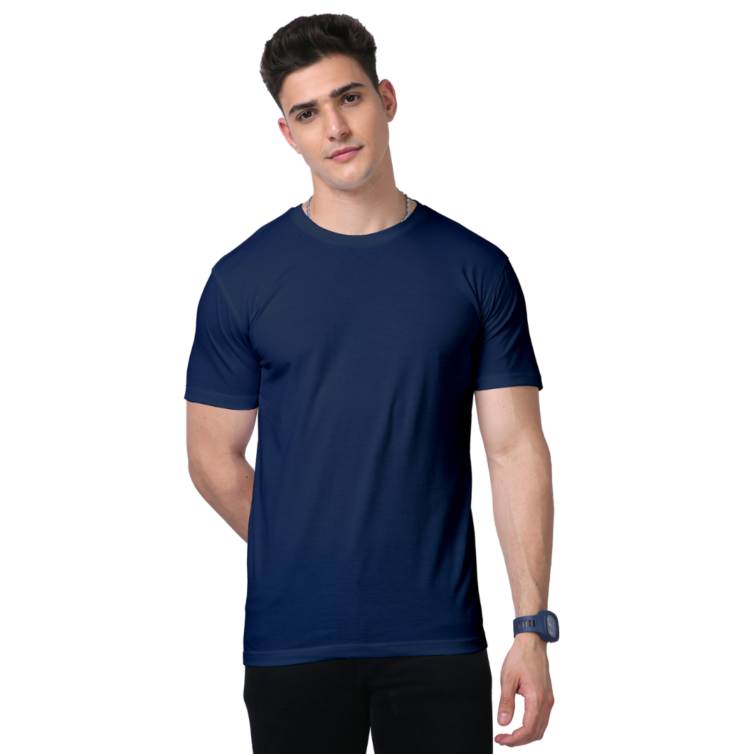 Men Supima T-Shirts Navy Blue