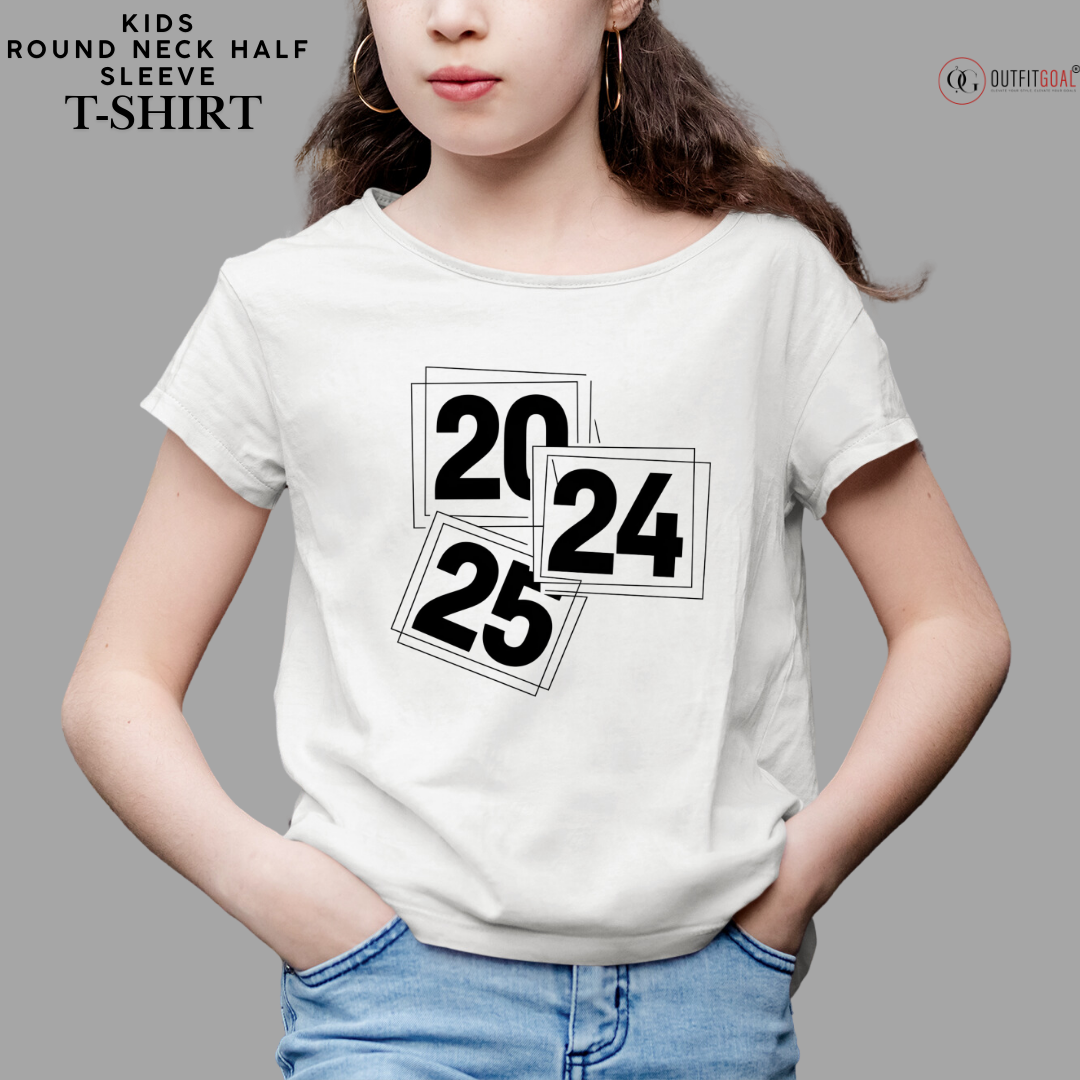 New Year T-Shirt & Sweatshirt with 2024 & 2025 Minimalist Design, Celebrate New Year in Style with OUTFITGOAL