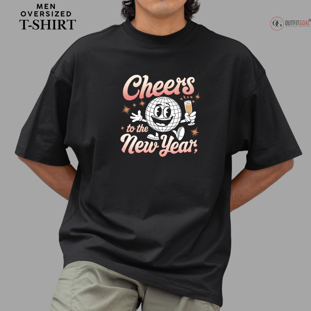 New Year T-Shirt & Sweatshirt for Retro Disco Ball T-Shirt: Cheers to the New Year