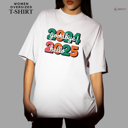 New Year T-Shirt & Sweatshirt with Goodbye 2024, Hello 2025 T-Shirt: Playful Typography Art