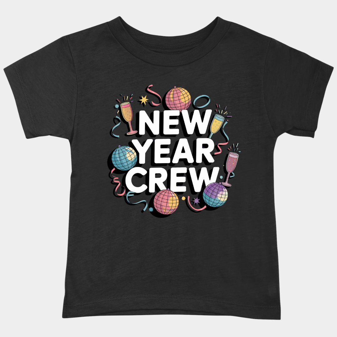 New Year T-Shirt & Sweatshirt with New Year Crew' Party T-Shirt: Bold and Festive