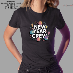 New Year T-Shirt & Sweatshirt with New Year Crew' Party T-Shirt: Bold and Festive