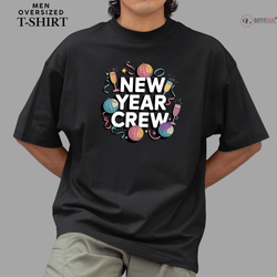 New Year T-Shirt & Sweatshirt with New Year Crew' Party T-Shirt: Bold and Festive