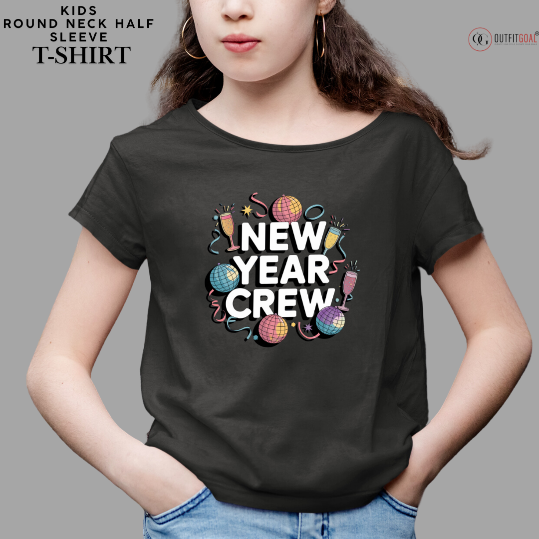 New Year T-Shirt & Sweatshirt with New Year Crew' Party T-Shirt: Bold and Festive