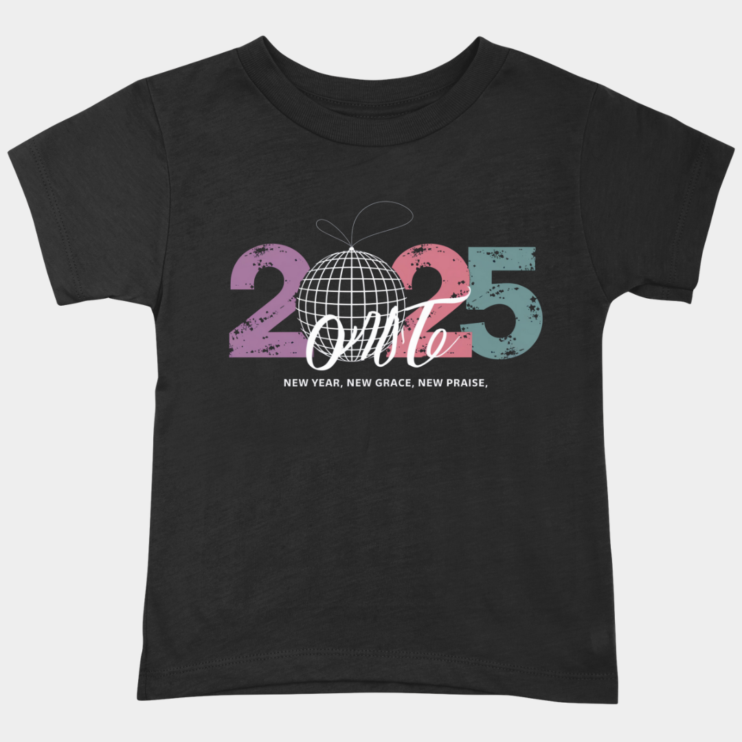 New Year T-Shirt & Sweatshirt with New Year, New Grace, New Praise' Disco Ball T-Shirt