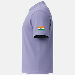 OUTFITGOAL "भारत" Tricolor Typography T-Shirt in Hindi  | Stylish Tricolor Brush Print | 100% Super Combed Cotton | 180 GSM | Bio-Washed  Independence Day Republic Day Wear