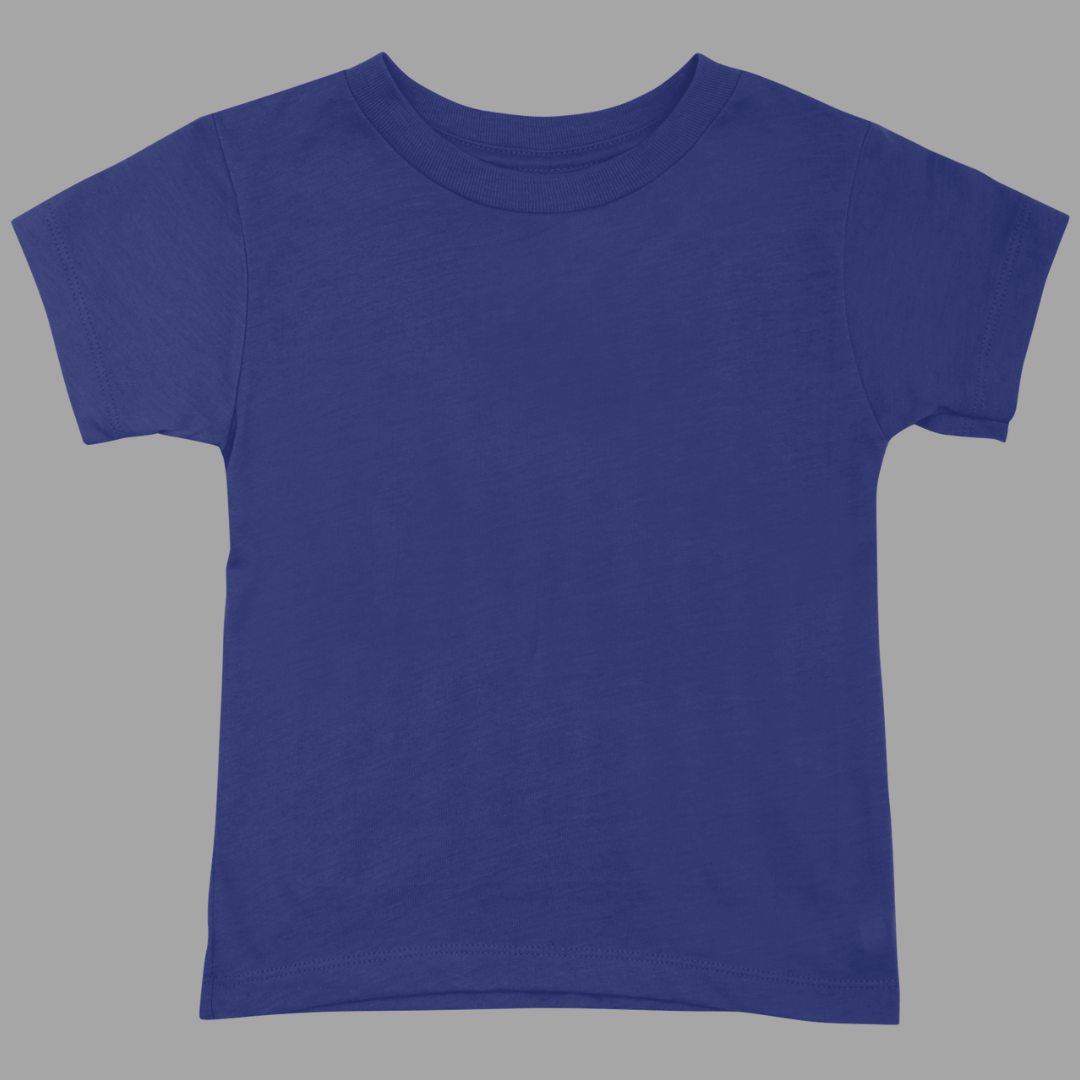 Kids Round Neck Half Sleeve Classic T-Shirt Royal Blue