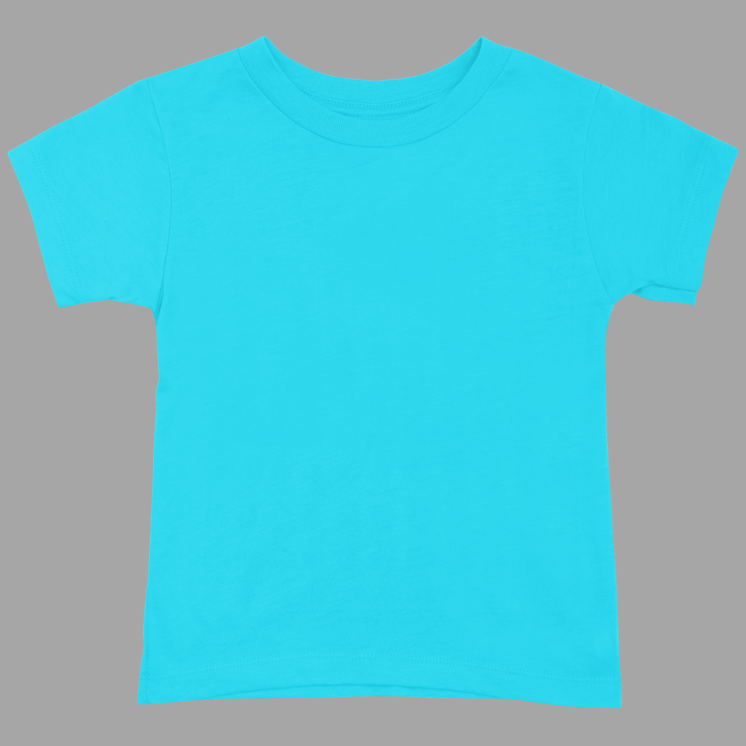 Kids Round Neck Half Sleeve Classic T-Shirt SkyBlue