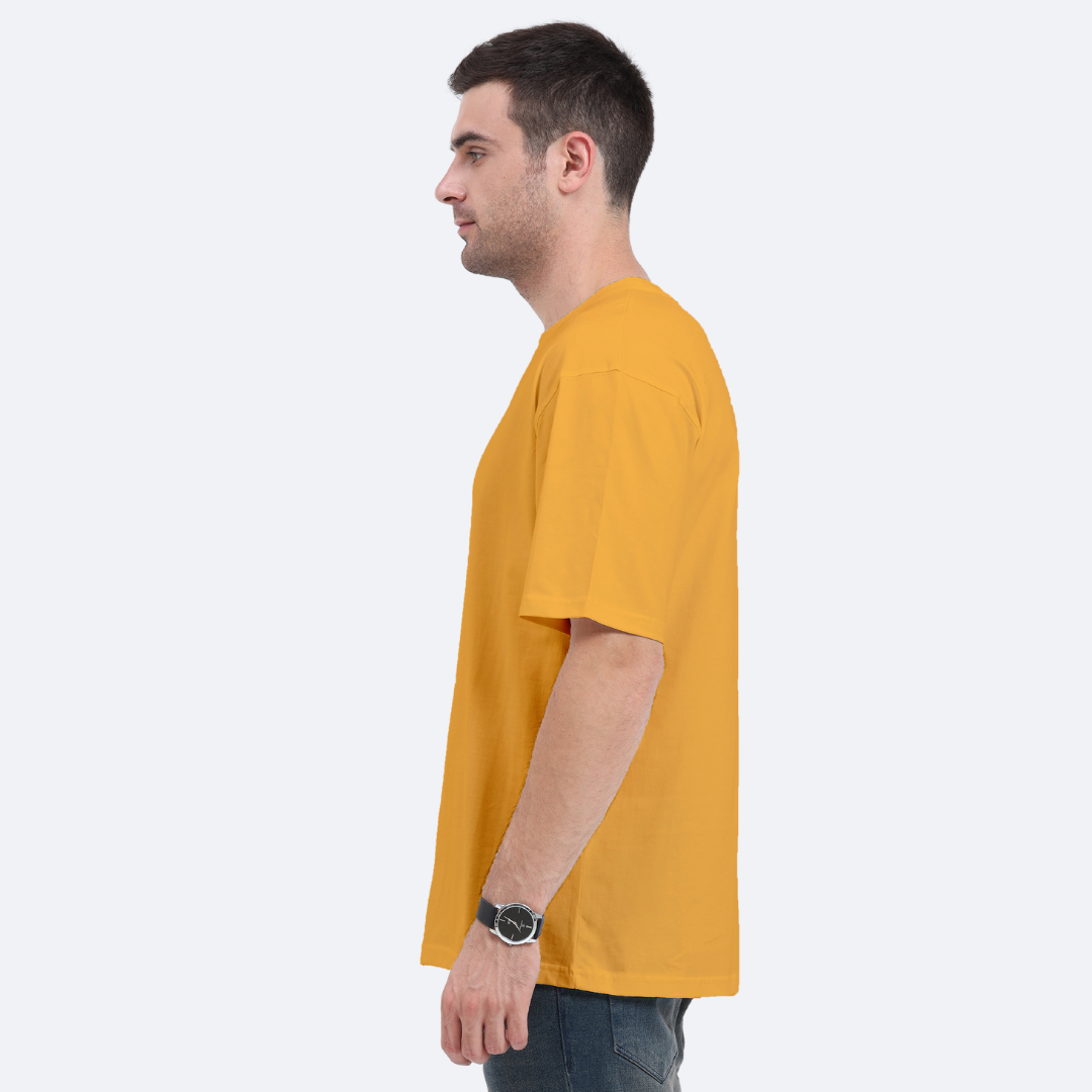 Men Oversized Classic T-Shirt Golden Yellow