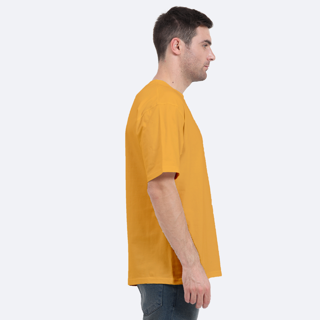 Men Oversized Classic T-Shirt Golden Yellow