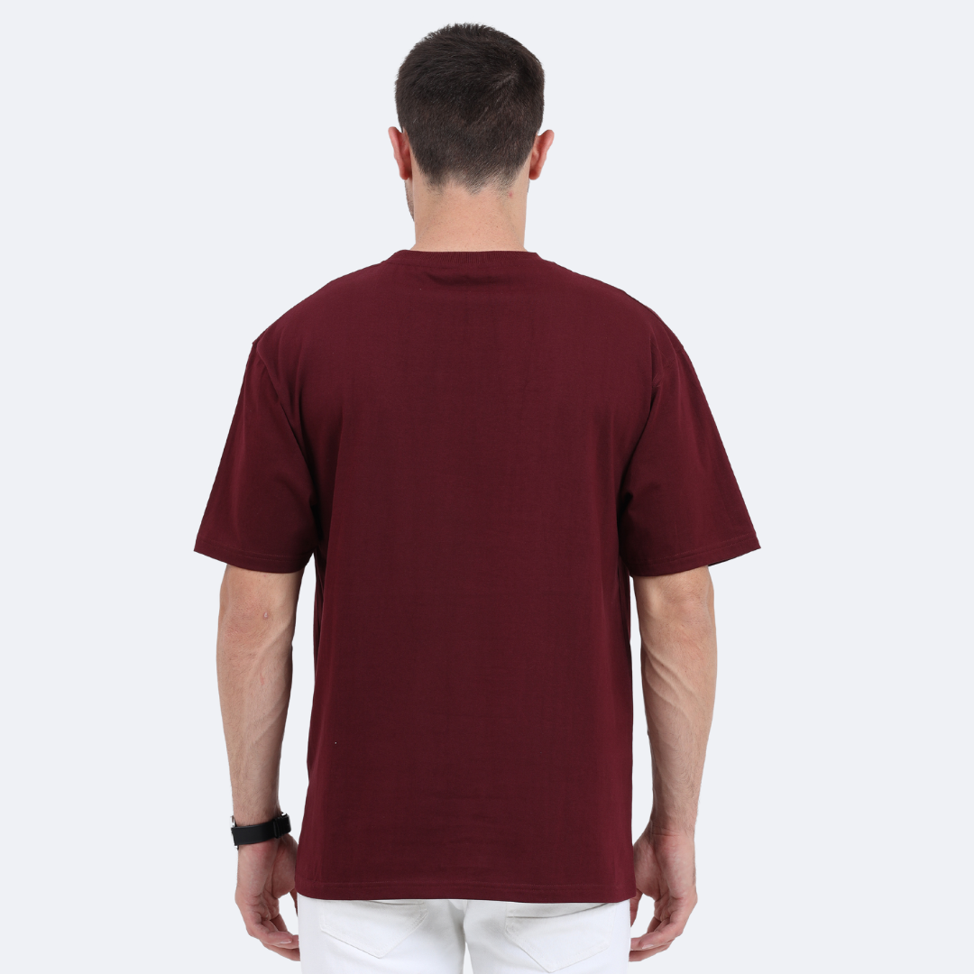 Men Oversized Classic T-Shirt Maroon