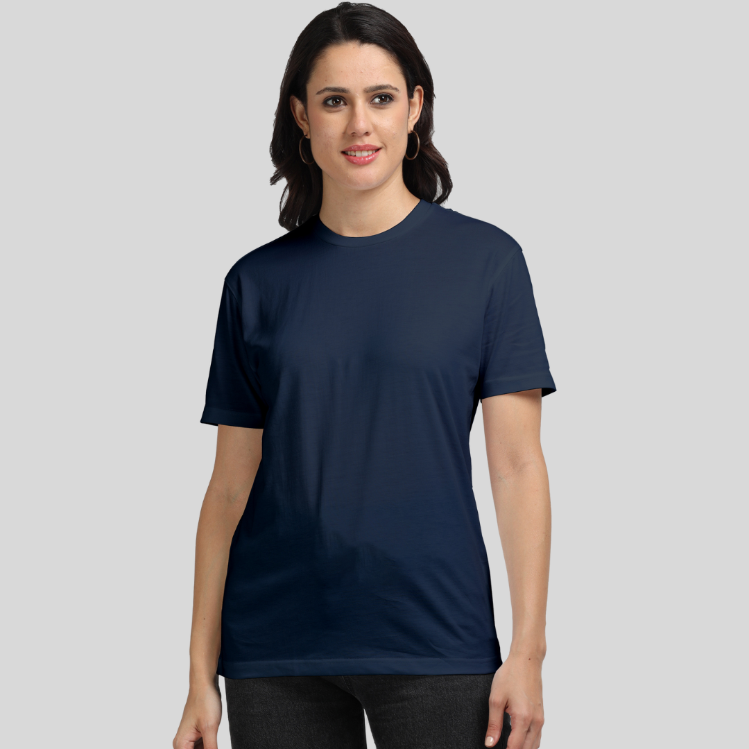 Women Supima T-Shirts Navy Blue