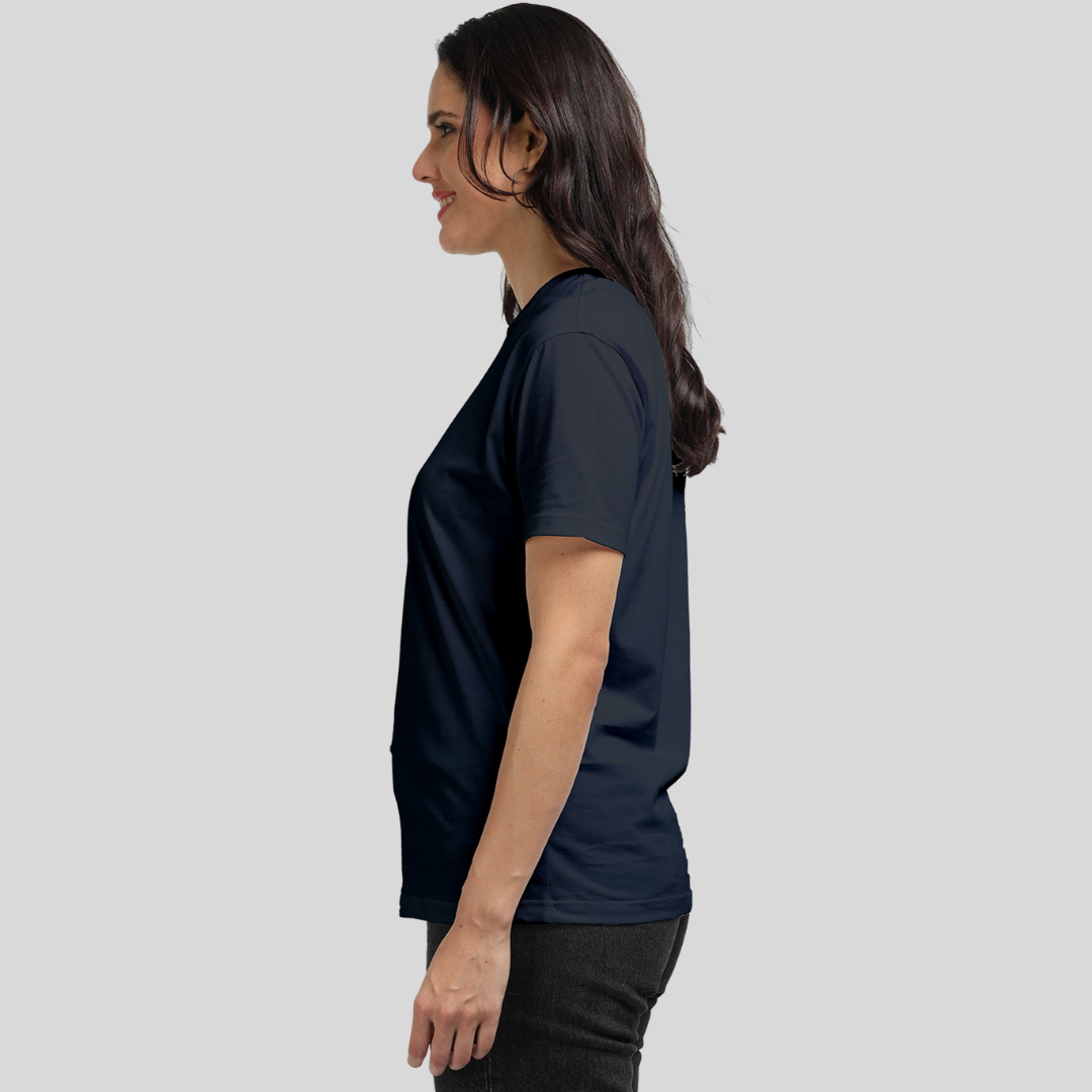 Women Supima T-Shirts Navy Blue